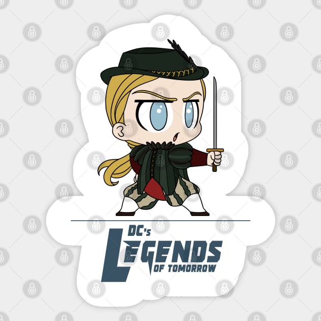 Ava Sharpe in Costume v1 Sticker by RotemChan